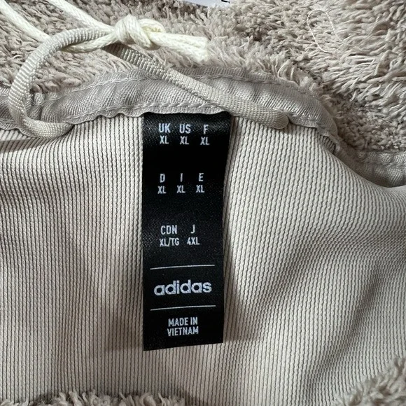 Adidas Men's XL Terrex XPloric High Pile Snap Fleece Pullover Beige IN3107 NWT - Picture 11 of 11